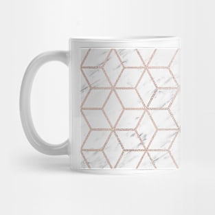 Olympia rose marble geometry Mug